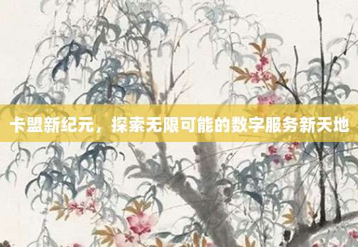 卡盟新纪元,探索无限可能的数字服务新天地