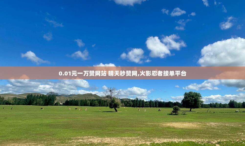 0.01元一万赞网站 晴天秒赞网,火影忍者接单平台